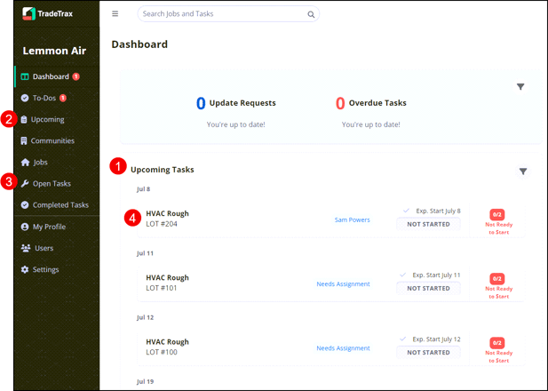 assign task options
